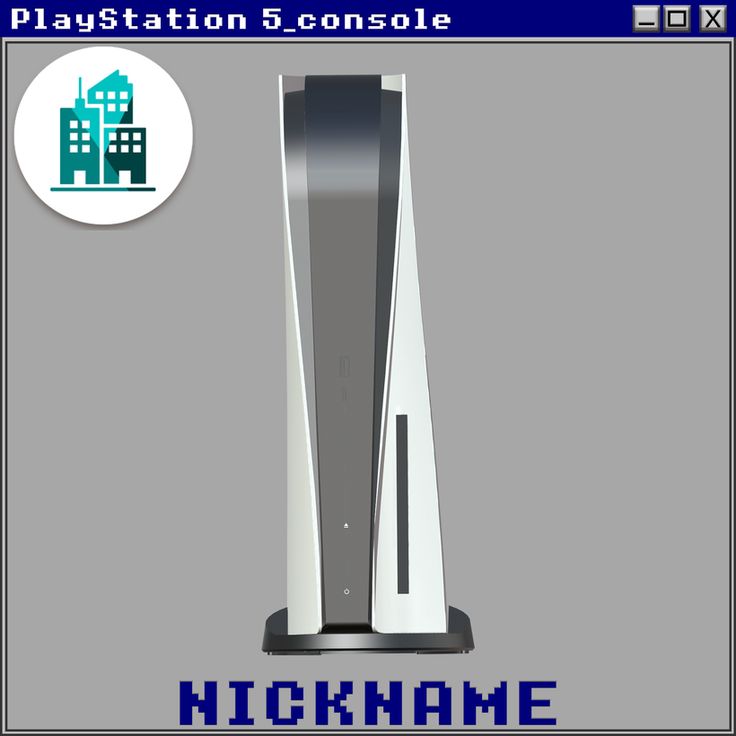 an image of a video game console with the name nicknamee in front of it