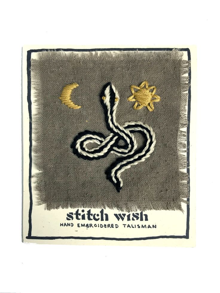 an image of stitch wish with the sun and moon above it on a gray background