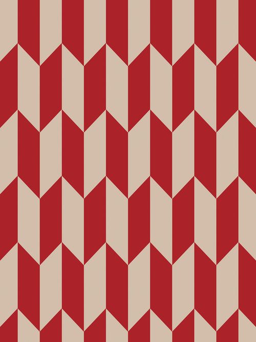 a red and beige geometric pattern that is very similar to the background in this image