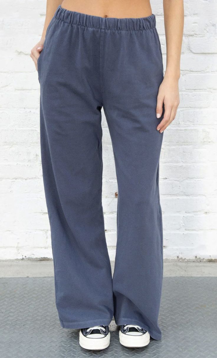 Blue Anstasia Sweat, Brandy Melville, Anastasia Sweatpants, Brandy Sweatpants, Brandy Melville Sweatpants, Brandy Melville Outfits, Brandy Melville Pants, Brandy Melville Usa, Blue Sweatpants, Cotton Sweatpants, Simple Trendy Outfits