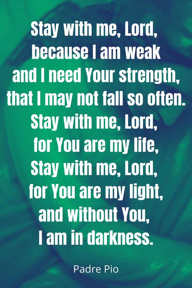 a green background with the words stay with me, lord and i need your strength