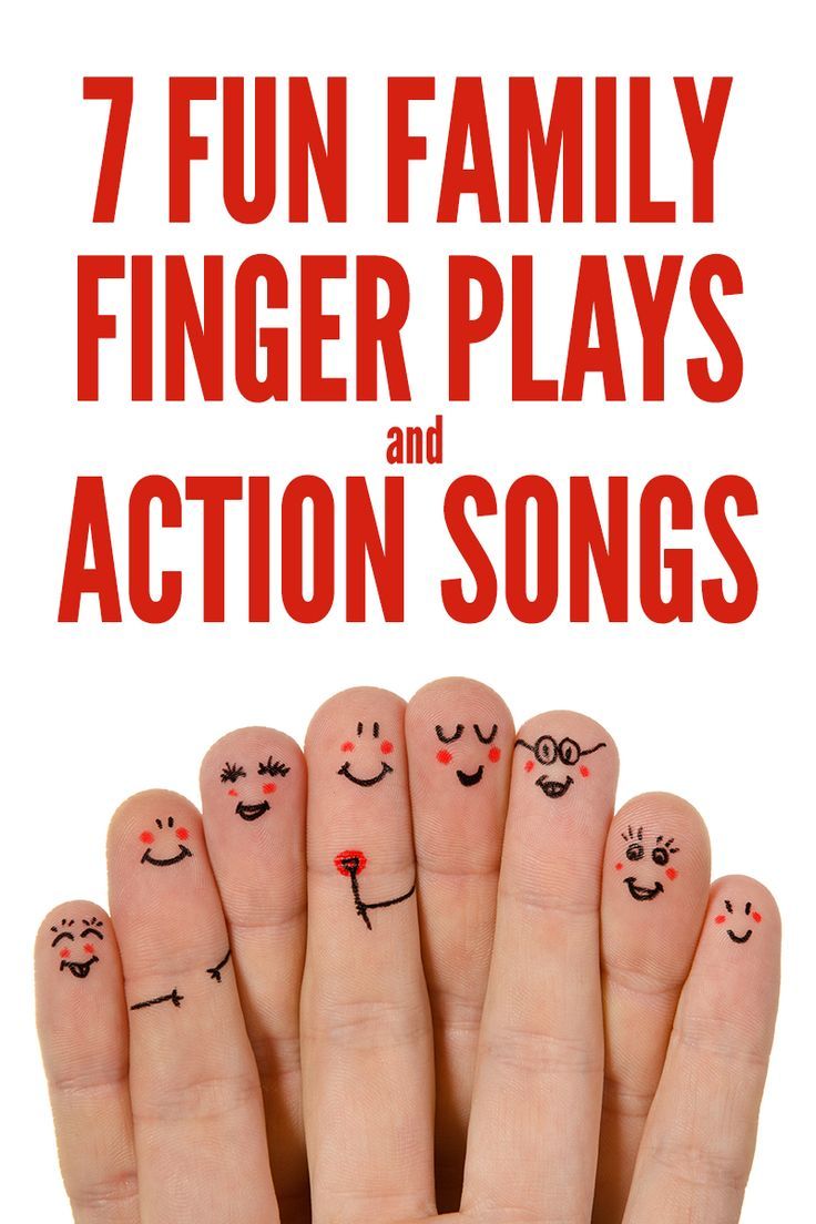 fingers with faces drawn on them and the words 7 fun family finger plays and action songs