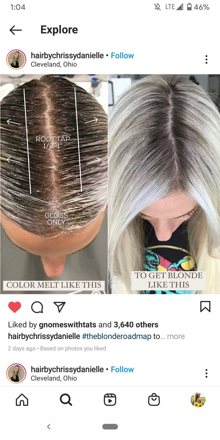 Toning Bleached Hair, Root Smudge Blonde, Root Tap, Hair Color Placement, Balayage Hair Tutorial, Redken Hair Color, Colored Hair Tips, Redken Hair Products, Hair Color Formulas