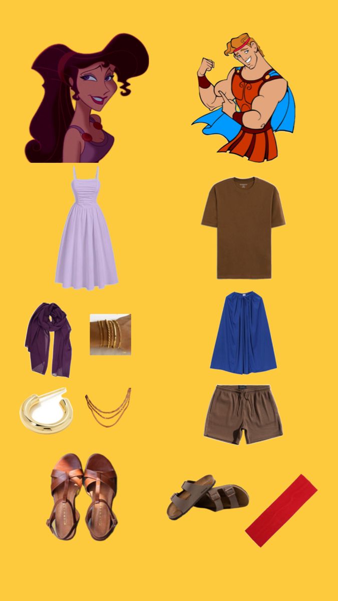 an image of clothes and shoes for disney princesses