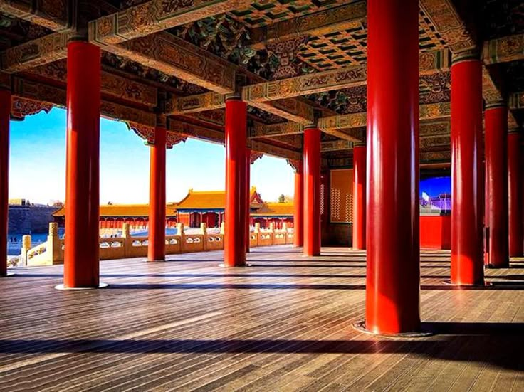 Han Dynasty Architecture, Chinese Column Architecture, Chinese Temple Architecture, Chinese Traditional Building, Reverse Orientalism Architecture, Ming Dynasty Architecture, Beijing Forbidden City, Chinese Imperial Palace, Buddhist Monastery