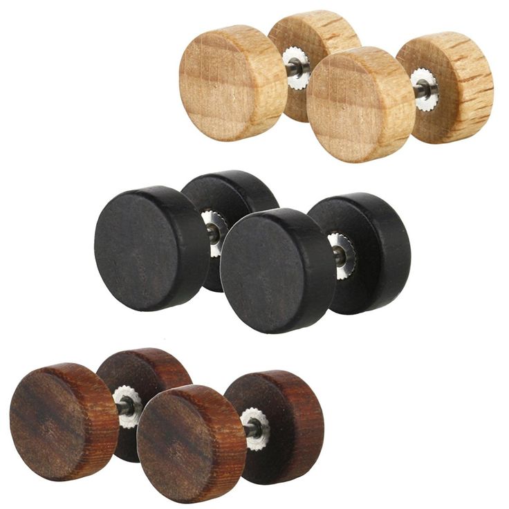 PRICES MAY VARY. HYPOALLERGENIC & SPARKLE MATERIAL: Fake ear plug crafted in Natural Wooden Front and Backing with High Quality Stainless Steel Stud Earrings, Hypoallergenic, Lead-Free & Nickel-Free, Safely and Comfortable for Your Sensitive Skin. To keep the best quality, please clean and wear regularly to prevent and help maintain its shininess, store in a jewelry box or pouch while not using them. SIZE, COLOUR AND QUANTITY: 10mm diameter, 3 pairs in each pack with multi colours. Cheater plug Butch Style, Faux Gauges, Black Hills Gold Jewelry, Wood Earrings Stud, Fake Gauges, Fake Plugs, Wood Plugs, Punk Earrings, Stud Earrings For Men