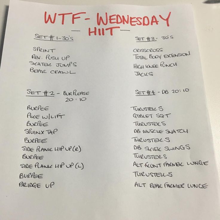 a white paper with red writing on it that says wft - wednesday hit list