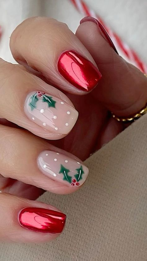 Nail Art Noel, December Nails, Red Christmas Nails, Cute Christmas Nails, Christmas Nails Easy, Christmas Gel Nails, Red Nail Designs, Christmas Nails Acrylic, Festival Nails