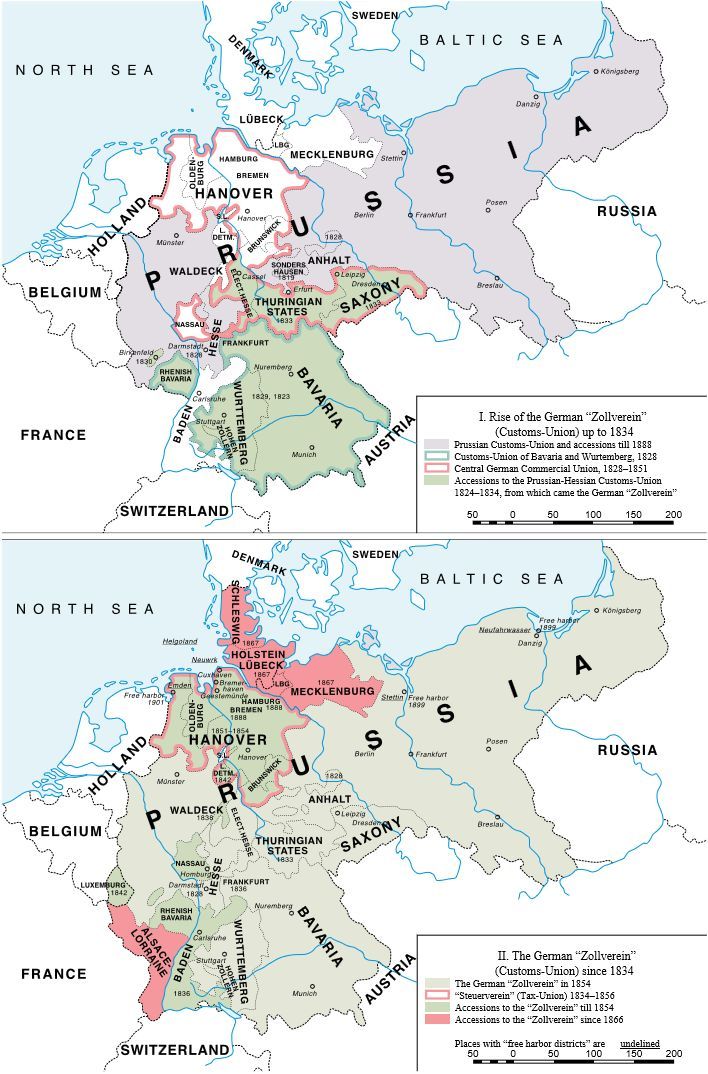 two maps showing the location of major cities and towns in europe, with names on them