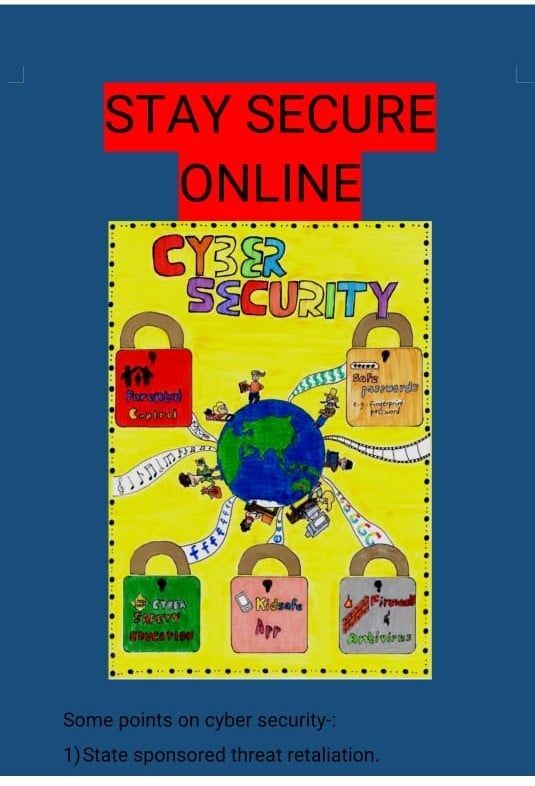 cyber security with kids Cybersecurity Poster, Cybersecurity Infographic, Interactive Classroom, Safety Awareness, Awareness Poster, Safety Posters, Poster Drawing, Collaborative Learning, Greater Noida