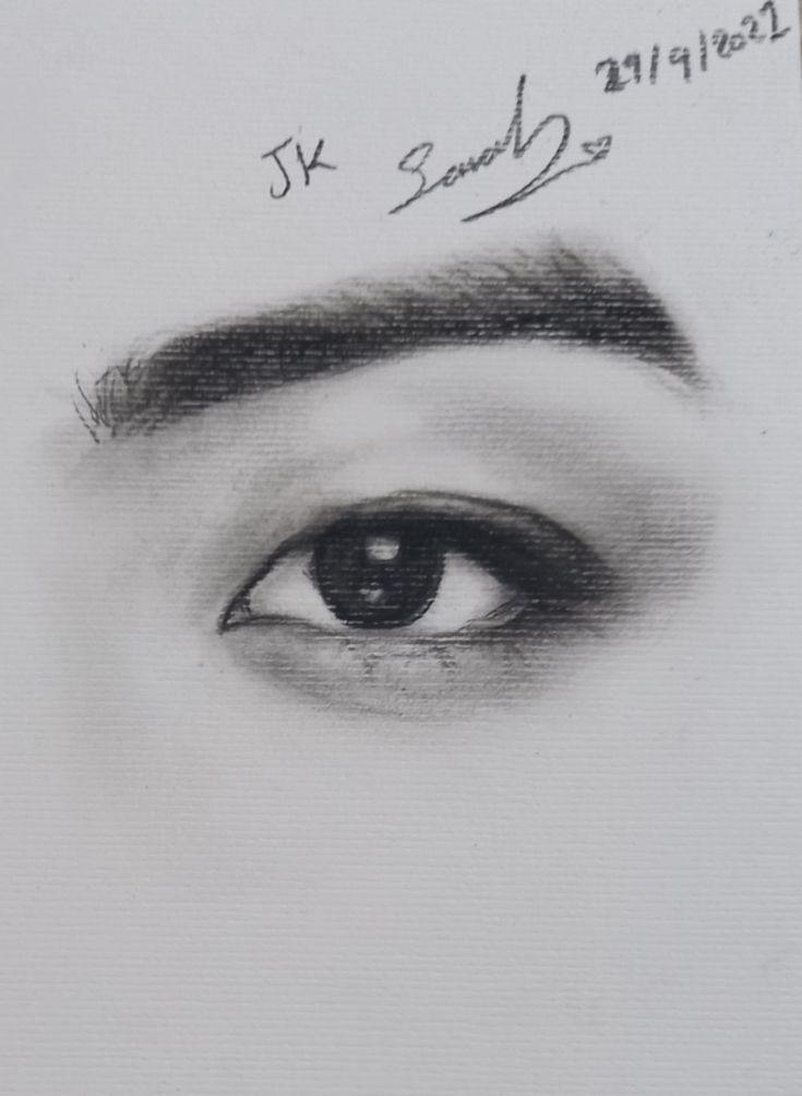 Jungkook Portrait Drawing Easy, Jungkook Drawing Eyes, Draw Jungkook Easy, Jungkook Eyes Sketch, Jungkook Face Drawing, Jungkook Portrait Drawing, Sketches Jungkook, Jungkook Sketch Pencil Easy, Jungkook Art Pencil