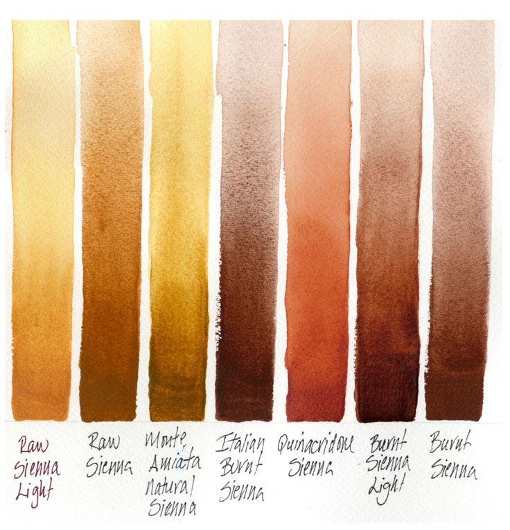 DANIEL SMITH’s Seven Sienna Watercolors! DANIEL