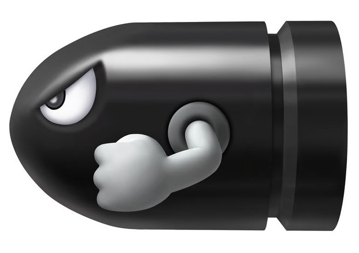 an image of a black object with eyes and nose