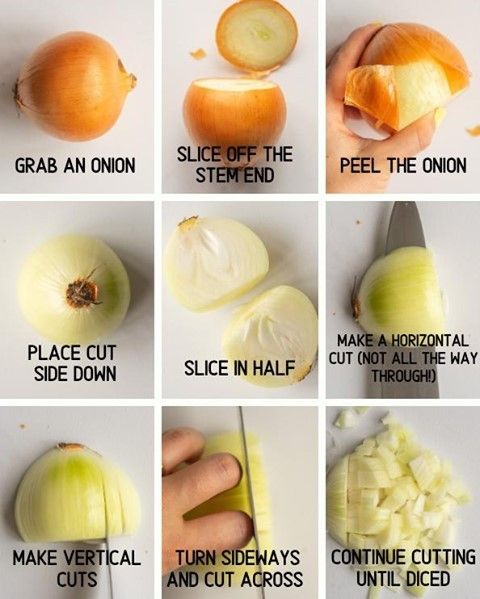 an image of how to cut onions