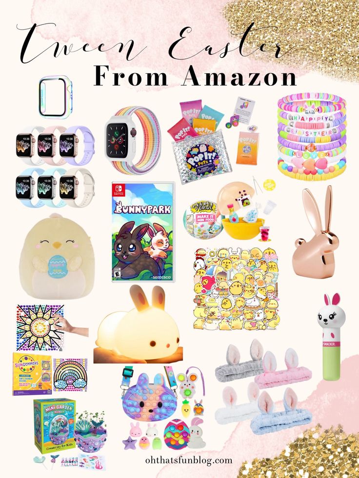 an assortment of items from amazon with text overlay that reads, free easter gifts from amazon