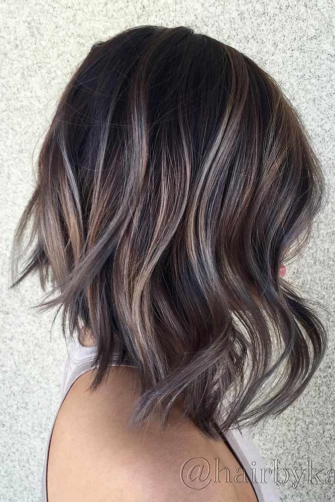 On-Trend Highlights for Short Hair ★ See more: http://lovehairstyles.com/trend-highlights-for-short-hair/ Brown Balayage Bob, Ash Brown Balayage, Ash Brown Hair Color, Short Hair Highlights, Balayage Bob, Ash Brown Hair, Black Hair With Highlights, Brown Balayage, Ash Brown