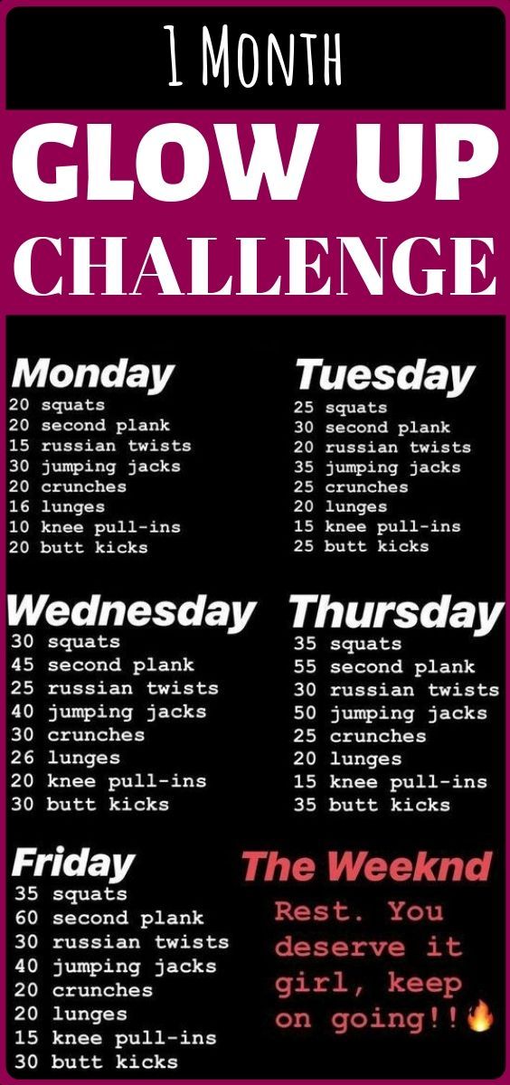 a pink and black poster with the words glow up challenge