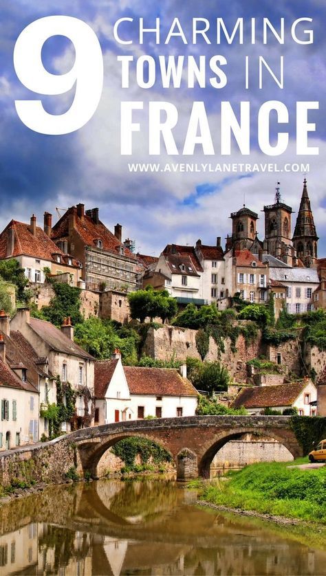 an old town with the text charming towns in france