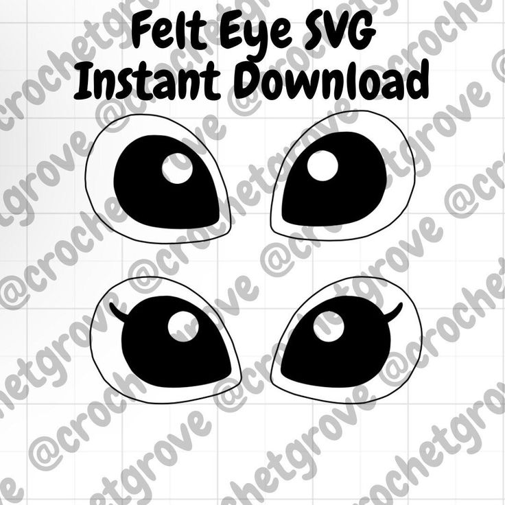 an eye svg with the words, felt eye svg instantt printable