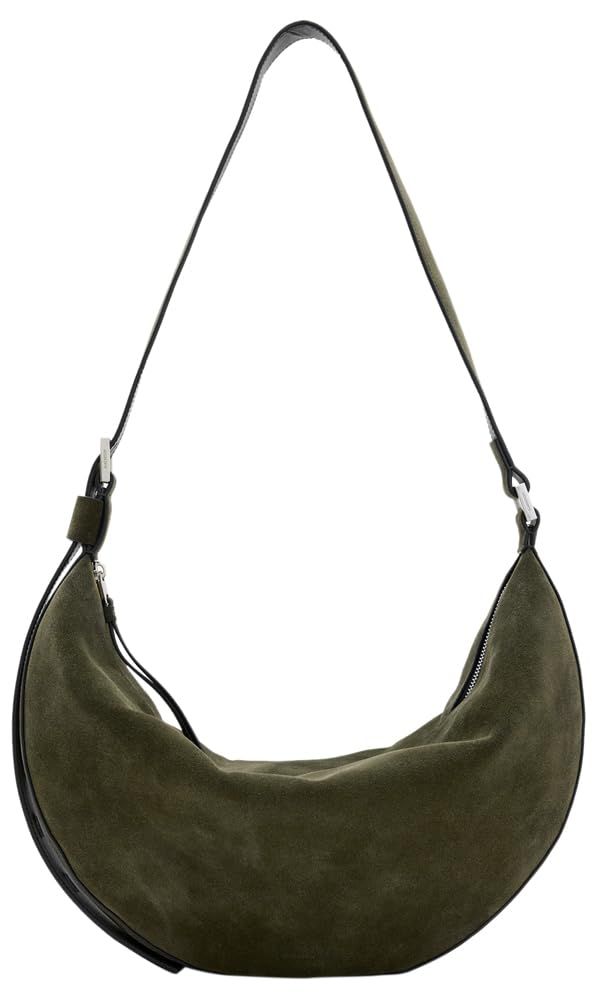 PRICES MAY VARY. Zip closure Adjustable strap Metal hardware Two interior pockets Will fit the largest size iPhone - please check measurements Metal Hardware, All Saints, Half Moon, Special Features, Olive Green, Shoulder Bags, Adjustable Straps, For Free, Moon