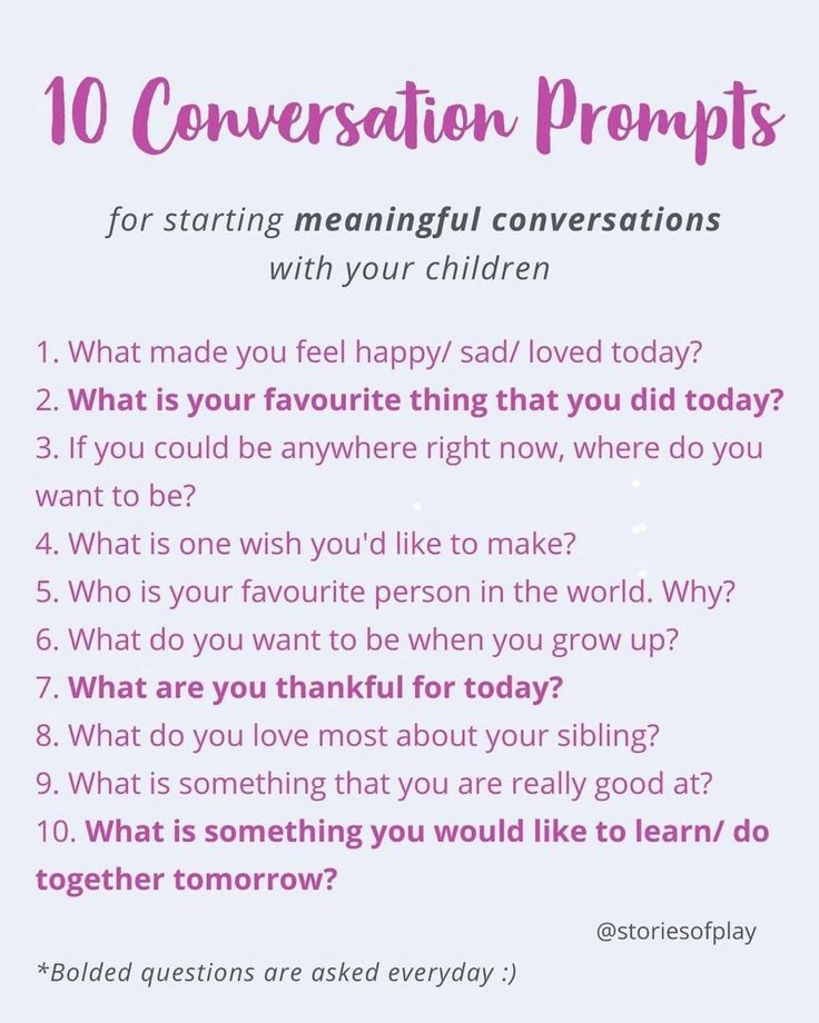 an image of the ten conversations that are being used to help children learn how to use them