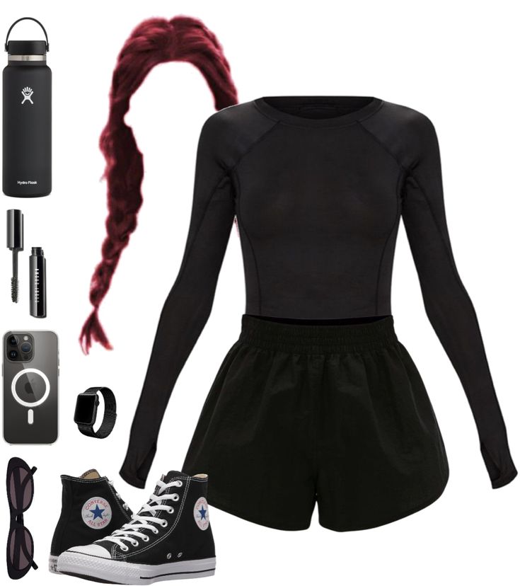 Gothic Gym Outfit, Goth Gym Outfits, Goth Fitness, Gym Goth, Apple Watch Black, Goth Babe, Digital Wardrobe, Jogging Outfit, Oc Outfits