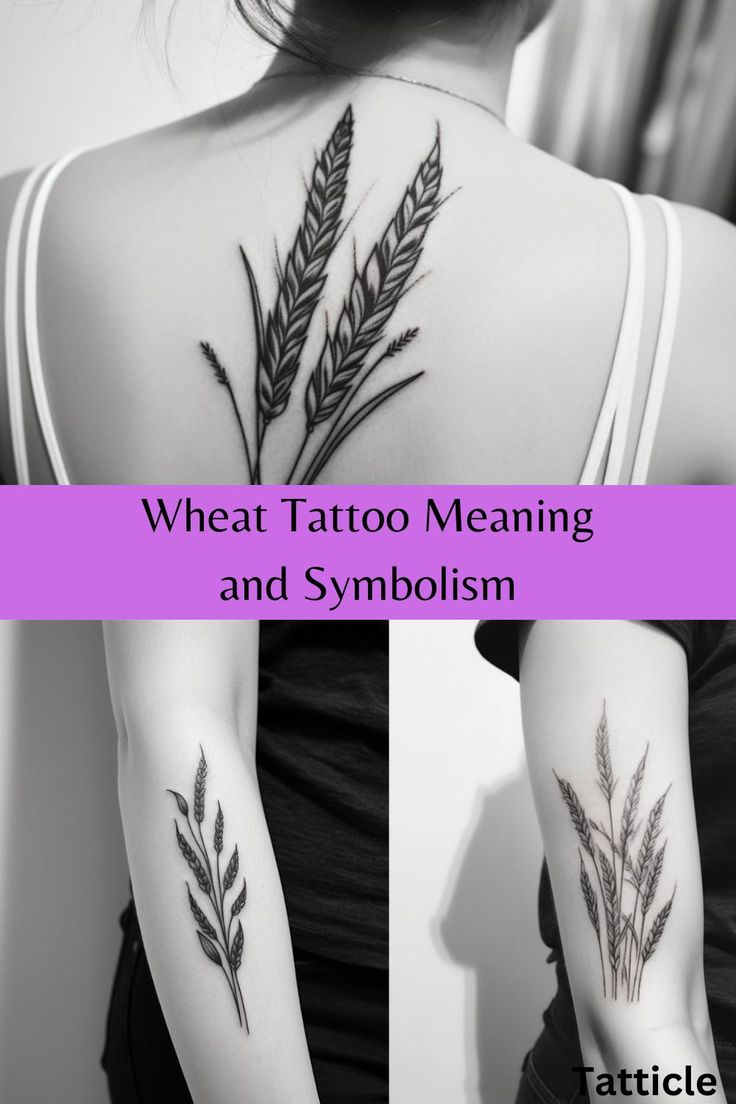 Wheat Tattoo Fine Line Wheat Tattoo, Wheat Stalk Tattoo, Wheat Field Tattoo, Prairie Tattoo Ideas, Wheat Tattoo Meaning, Wheat Tattoos For Women, Tattoo Wheat, Grain Tattoo, Field Tattoo