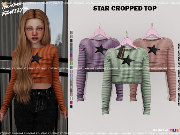 The Sims 4 Kids, Ts4 Kids, Sims 4 Toddler Clothes, Lotes The Sims 4, Crop Tops For Kids, Sims 4 Cas Mods, Sims Clothes, Sims 4 Cc Kids Clothing, Sims 4 Children