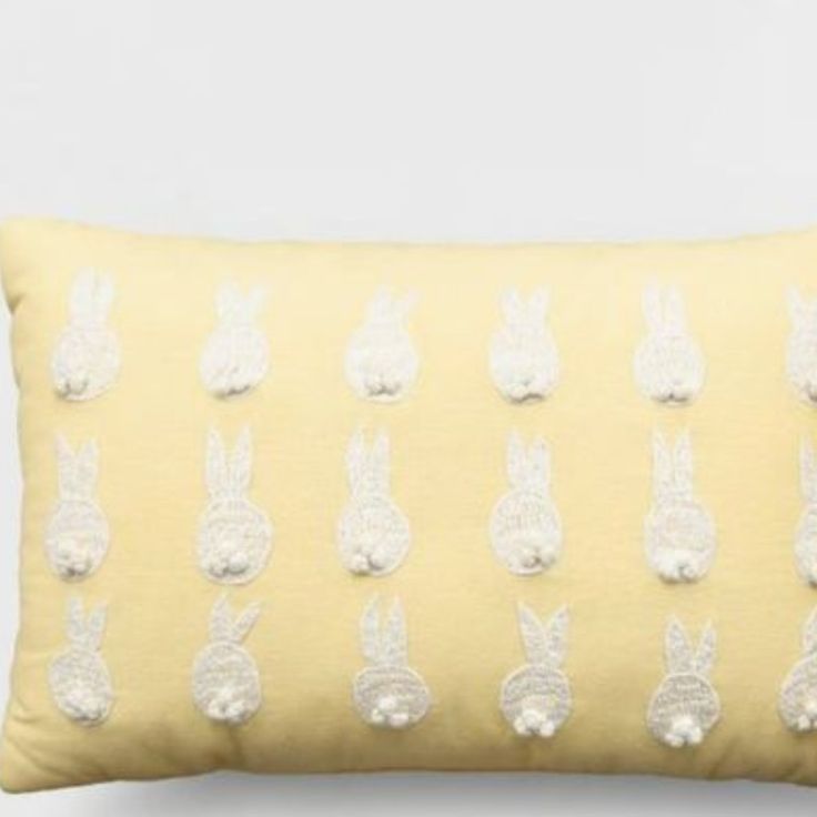 Threshold Yellow Bunny Accent Throw Pillow New Spring, Bunny, Rabbit, Throw Pillow, Easter, Home Decor, Decoration Measurements: Please See Pictures Target Brand Bundle And Save. Thank You For Your Interest! Pictures Target, Yellow Bunny, Easter Home Decor, Spring Bunny, Target Brands, Accent Throw Pillows, Bunny Rabbit, Accent Pillows, Yellow White