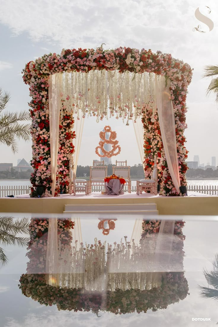 Best Mandap Decor for Wedding Venues By eventsbysaniya Mandap Outdoor Decor, Wedding Chauri Decoration, Dreamy Mandap Decor, Mandap Decor Indian Wedding, Best Mandap Decoration, Mandap For Marriage, Outside Mandap Decor, Indian Wedding Ceremony Decorations, Wedding Mandap Decorations Indian