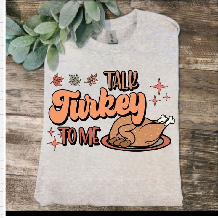 Cute Design ! Custom Made And Will Ship Within A Few Days! On Gildan Unisex Short Sleeve Check Out My Page For More Designs Diy Thanksgiving Shirts, Talk Turkey To Me, North Carolina Shirt, Dog Shirt Design, Holiday Puns, Funny Thanksgiving Shirts, Pun Shirts, Christmas Tee Shirts, Funny Pumpkins