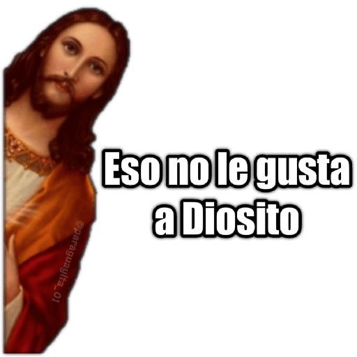 the face of jesus is shown with words above it that say, eso no le gusta a diosto