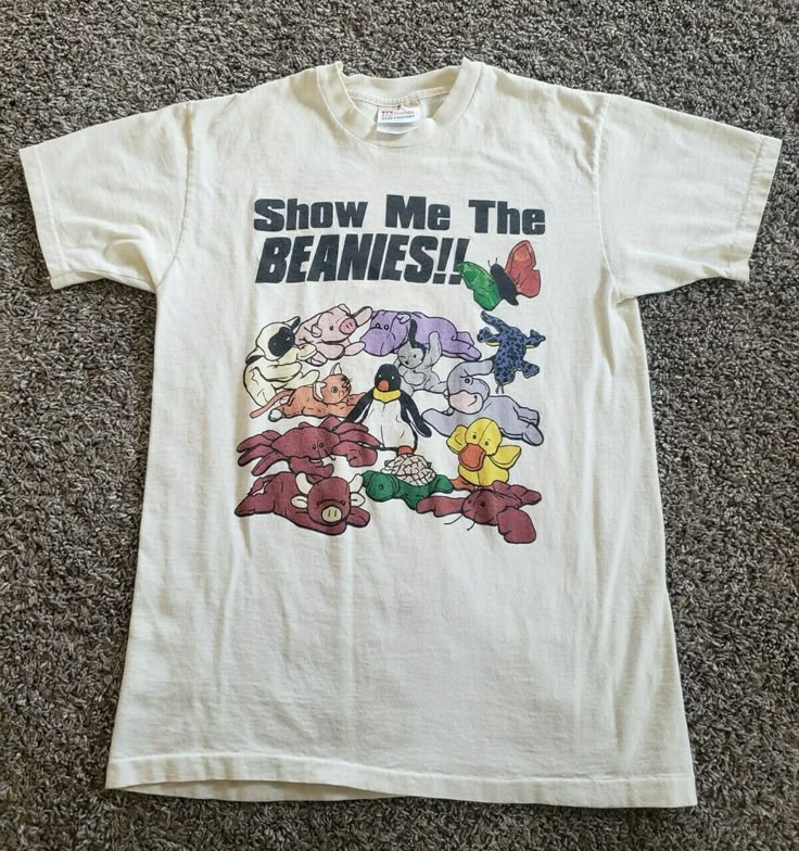 Weird Shirts Aesthetic, 1990s Shows, Silly Shirt, Weird Shirts, Shirt Sweater, Beanie Baby, Baby Shirts, Dream Clothes, Colorful Hoodies