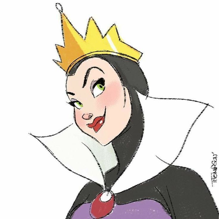 a drawing of a woman with a crown on her head