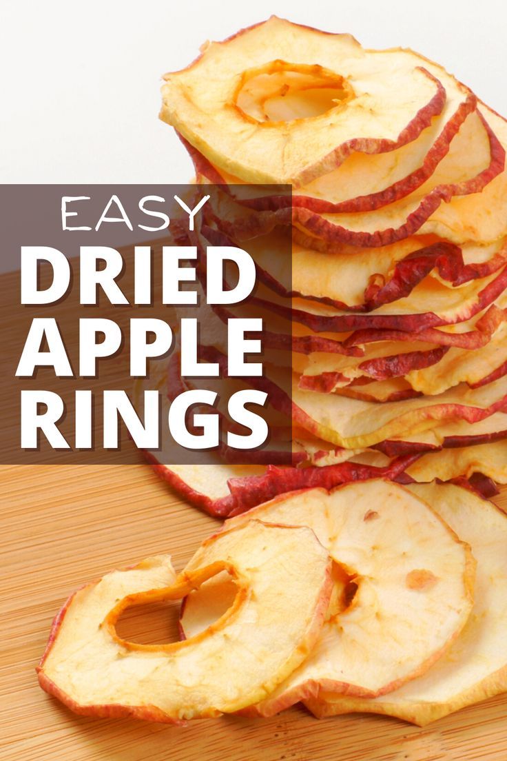 sliced apples are stacked on top of each other with the words easy dried apple rings