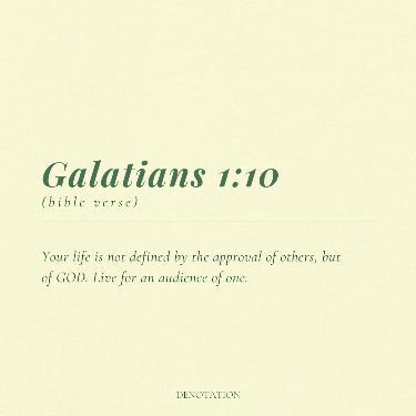 the front cover of galatians 1 10, which is written in green ink