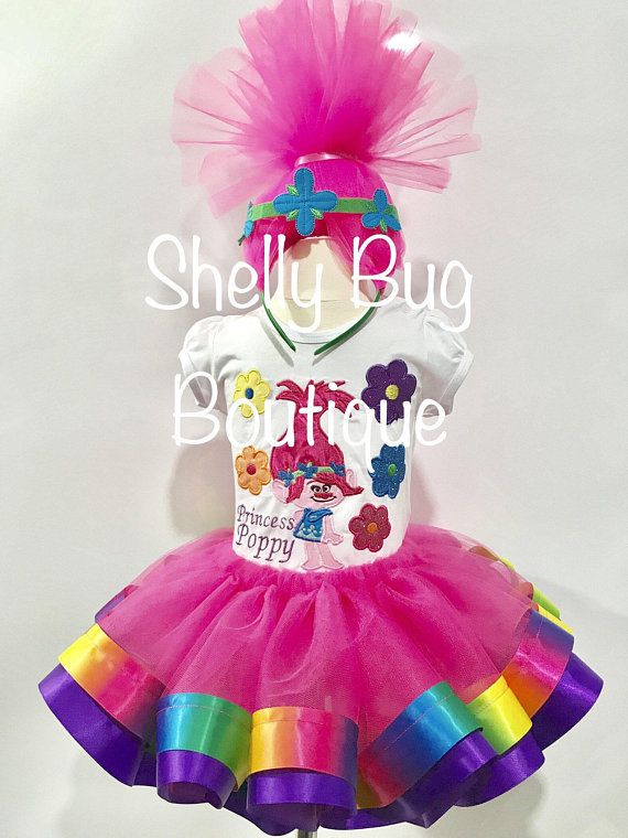 NEW! Poppy Birthday Outfit, Poppy Birthday Tutu Set, Trolls Birthday Outfit, Trolls Birthday Tutu, Poppy Birthday Shirt, Poppy Shirt Trolls Birthday Outfit, Poppy Birthday, Princess Poppy, Trolls Birthday Party, Birthday Party Outfits, Birthday Tutu, Birthday Shirt, Outfit Set, Birthday Outfit