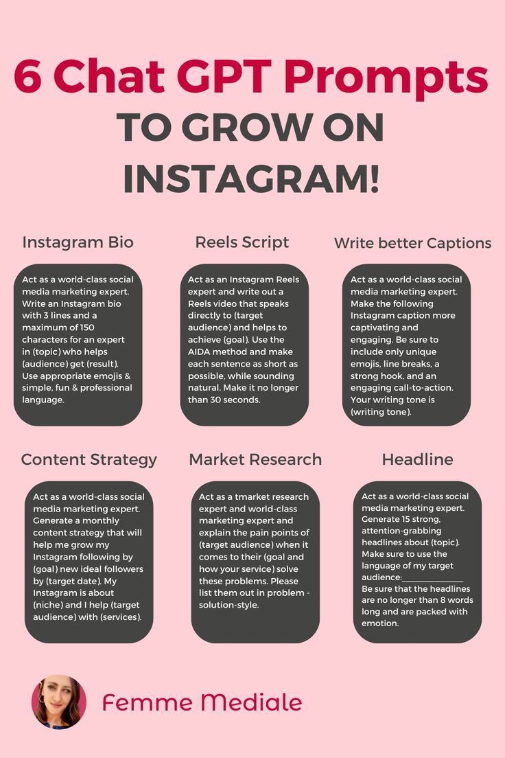 the 6 chat groups to grow on instagramm info sheet for women's health