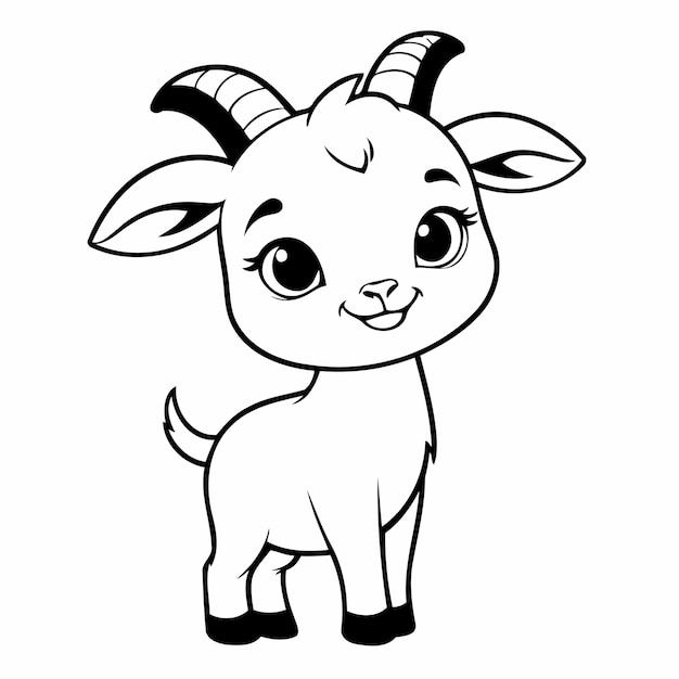 a goat with horns on it's head