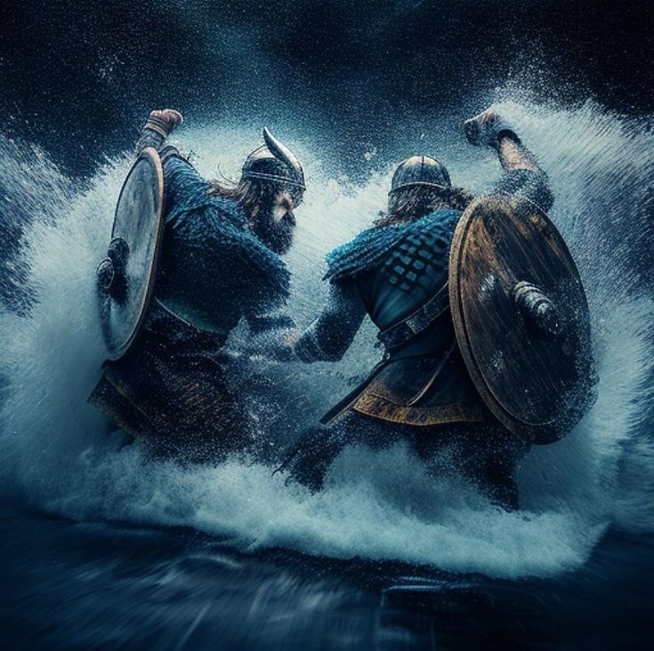 Vikings fighting, viking battle, viking warriors, viking shield, viking sword, viking helmet, viking axe, viking armor, viking shield wall, viking combat Shield Wall, Viking Battle, Viking Warriors, Viking Armor, Warrior Concept Art, Viking Helmet, Viking Shield, Viking Ship, Viking Warrior