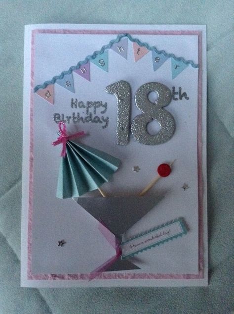 Handmade 21st Birthday Cards For Females, Female 18th Birthday Cards, 18th Birthday Gift Card Ideas, 18th Birthday Cards Handmade, 18th Card Ideas, 18th Birthday Cards Diy, 18th Birthday Cards For Girls Handmade, 18th Birthday Card Ideas Handmade, 21st Birthday Cards Female Handmade