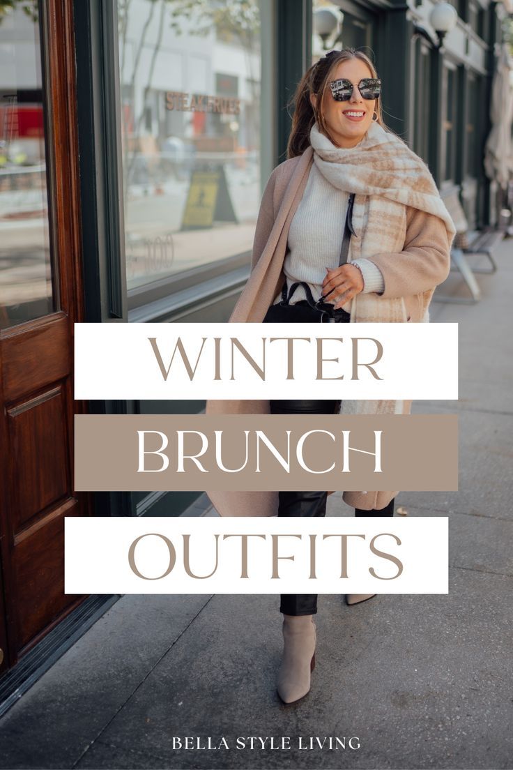 winter brunch outfit Winter Breakfast Date Outfit, Afternoon Drinks Outfit Winter, Black And White Buffalo Plaid Outfit, Fancy Brunch Outfit Winter, Brunch Outfit Cold Weather Casual, Brunch Looks Winter, Bottomless Brunch Outfit Ideas Winter, Sunday Roast Outfit, Warm Brunch Outfit