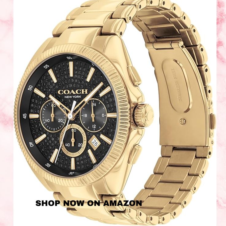 Coach Jackson Men's Chronograph Watch - Date Window and Subdials for Hours, Minutes, Seconds - Water Resistant 3 ATM/30 Meters - Gift for Him - Premium Fashion Timepiece for Everyday Wear - 45mm
#christmasgifts
Amazon Affiliate Men's Vintage Watch, Chronograph Watch Men, Coach Men, Business Casual Men, Watch Movement, Stainless Steel Watch, Chronograph Watch, Stainless Steel Bracelet, Quartz Watch