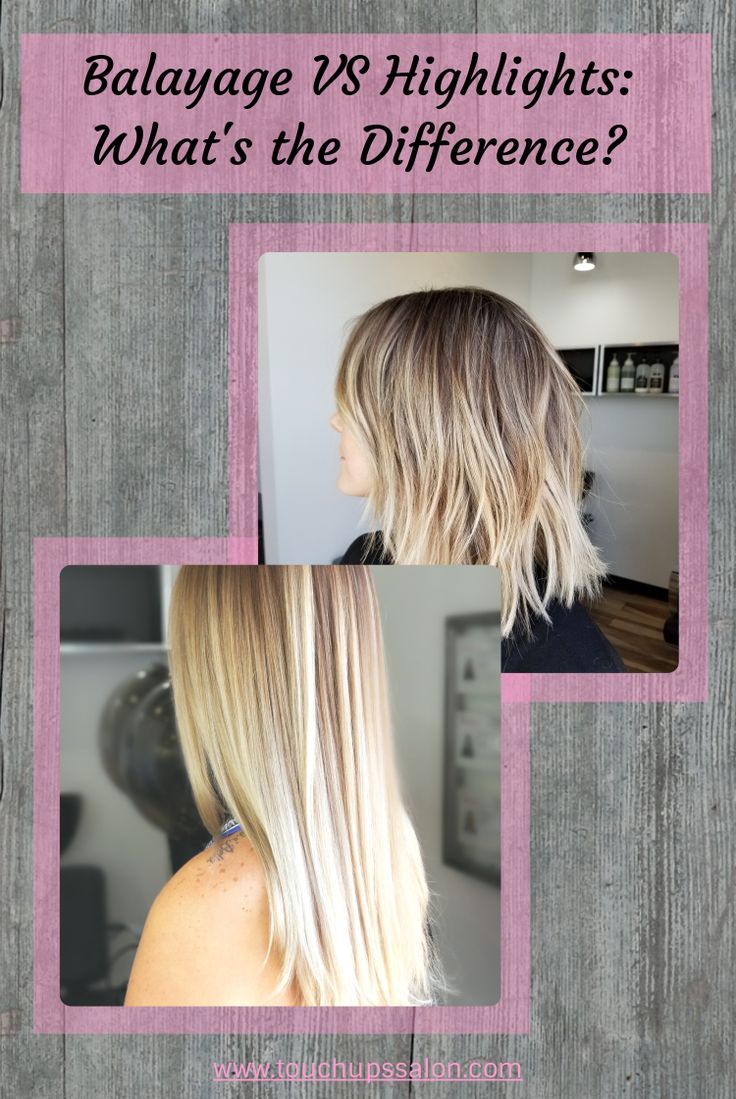 What's the difference between a balayage and highlights? Why are balayages more expensive than highlights? Aren't balayages and highlights the same thing?! Get the answers to these questions and more. Going From Highlights To Balayage, Highlights Or Balayage, Balayage Or Highlights, Reverse Biolage Highlights, Balayage Hair Blonde Vs Highlights, All Over Head Highlights, Rooty Blonde Balayage Dark Roots, From Blonde Highlights To Balayage, Highlights Vs Balayage Blondes