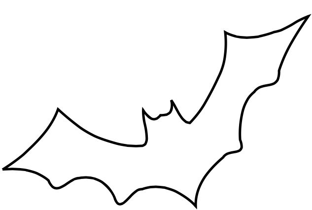 a black and white drawing of a bat