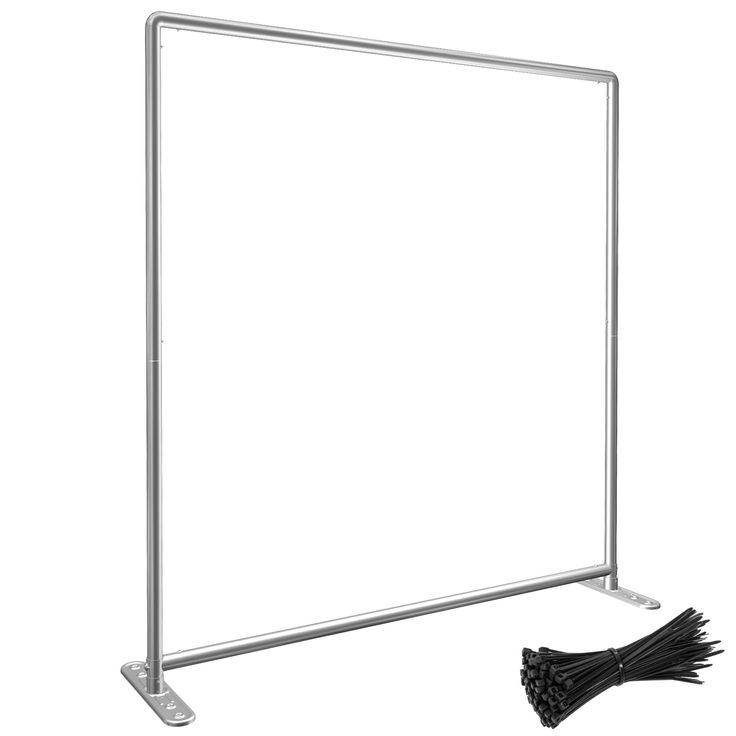 a large white board with black fringes on the bottom and one piece of wire attached to it