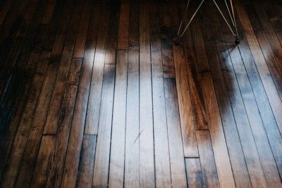 a chair sitting on top of a wooden floor