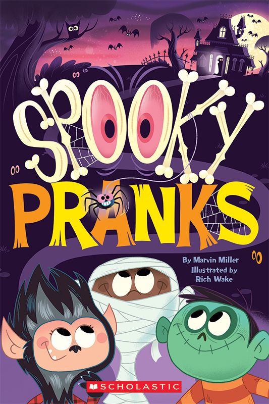 the book cover for spooky pranks by martha miller and rich mack, illustrated by