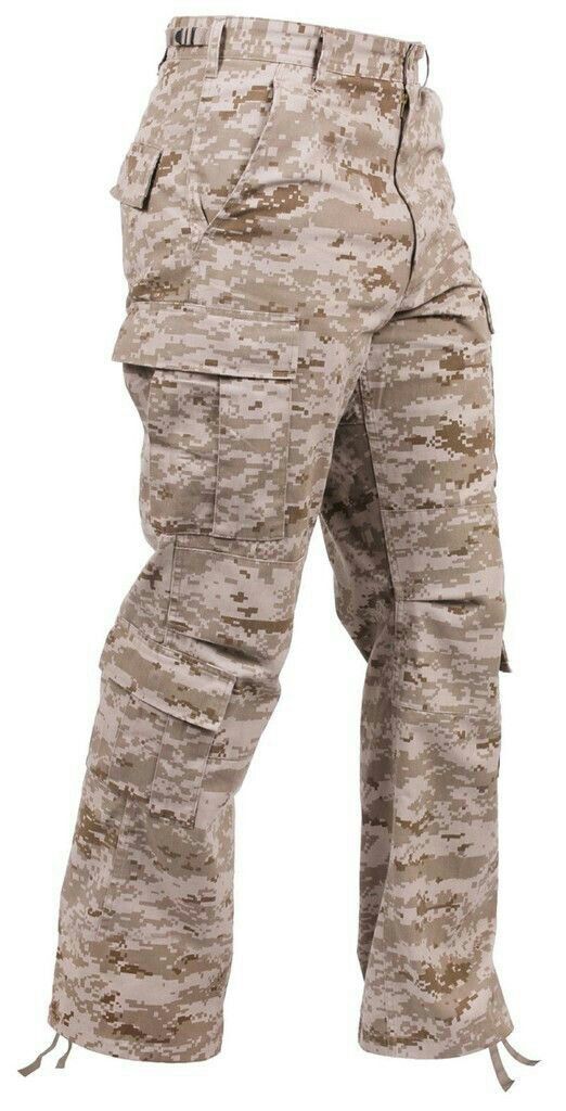 Camo Trousers, Bdu Pants, Celana Kargo, Fatigue Pants, Digital Camouflage, Military Cargo Pants, Ripstop Pants, Military Gear Tactical, Military Pants