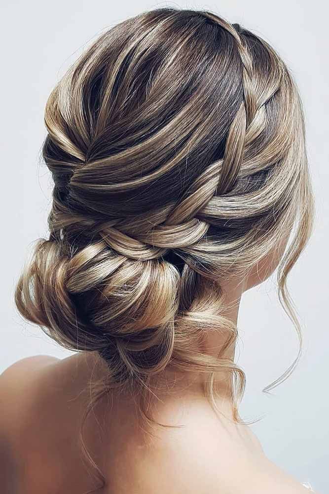 Braid Into Bun Prom, Formal Updo With Braid, Prom Hairstyles Fine Hair, Formal Hair For Fine Hair, Prom Hair For Fine Hair, Wedding Hair Styles For Fine Hair, Low Bun Hoco Hairstyles, Medium Length Bridesmaid Hairstyles Updo, Updo Hoco Hairstyles